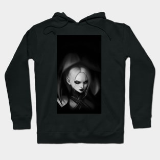 "Lysandra" Vampire (Black and White Design) Hoodie